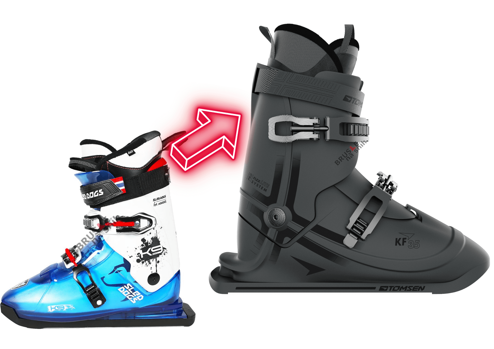 Sled dogs inovace na TOMSEN